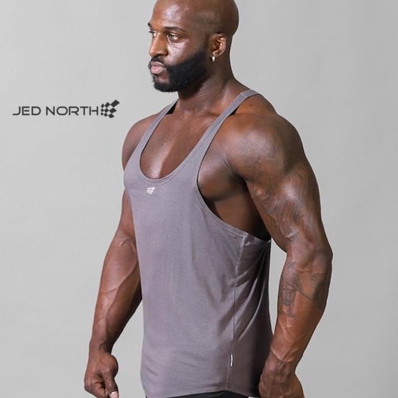 Jed North Stringer Tank Top Small Gently worn 94% cotton/6%spandex 19" armpits - Picture 1 of 6